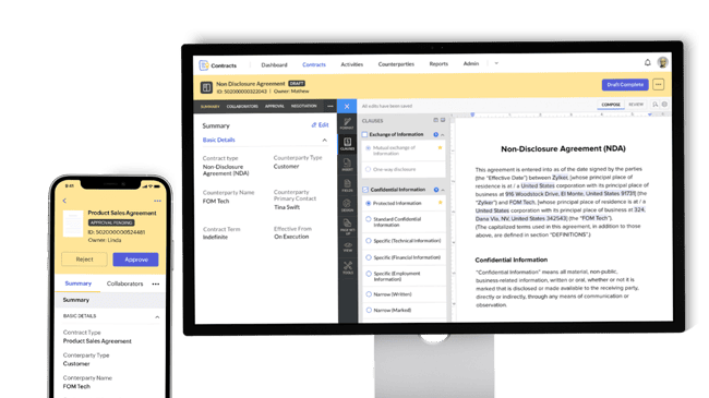 Zoho Contracts